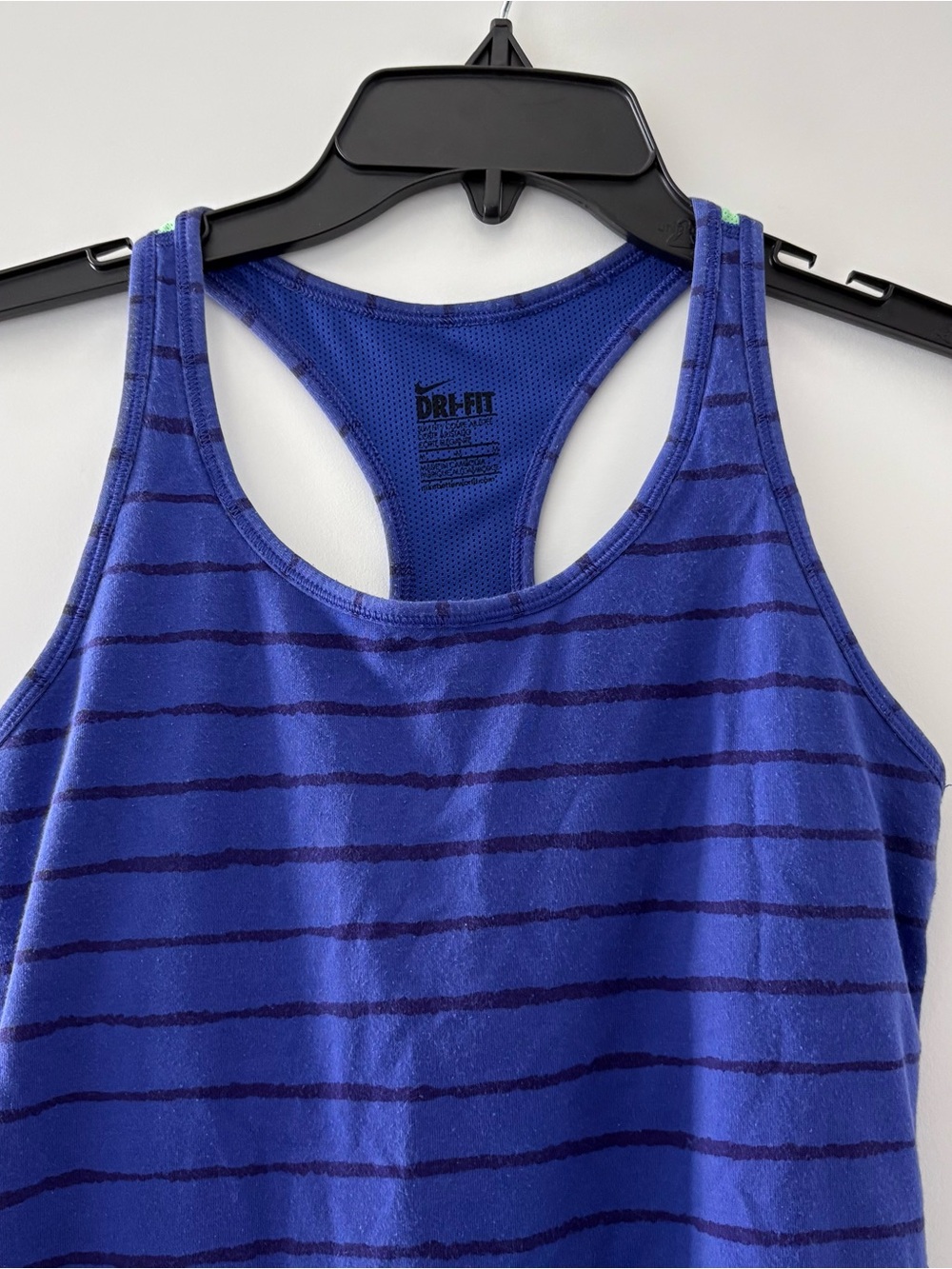 Nike Dri-FIT Blue Striped Racerback Tank Top - Picture 2 of 13